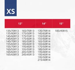 Textilní sněhové řetězy XS EN16662-1 Önorm - 2 ks
