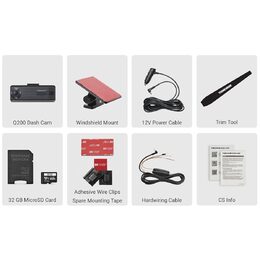 Autokamera Thinkware Q200 2K, Wifi, BT - CL zásuvka nebo pevná montáž