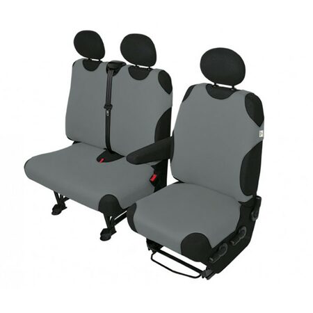 Autotrika pro dodávky bavlněné šedé - 1+2