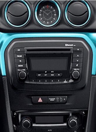 2DIN/1DIN redukce pro Suzuki Vitara 2015-, lesklé