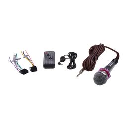 1DIN rádio pro autobusy s DVD/CD, 2x USB, SD, Bluetooth + HF, Mikrofon pro průvodce + prop