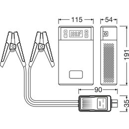 Startovací zdroj OSRAM BATTERY Jumpstart 1000TI