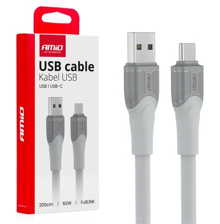 Kabel USB-A -> USB-C 60W 200cm