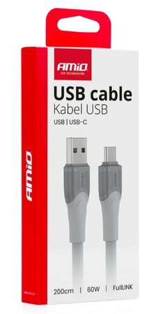 Kabel USB-A -> USB-C 60W 200cm