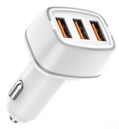 Nabíječka do auta 2x USB-A + USB-C 32W 12/24V