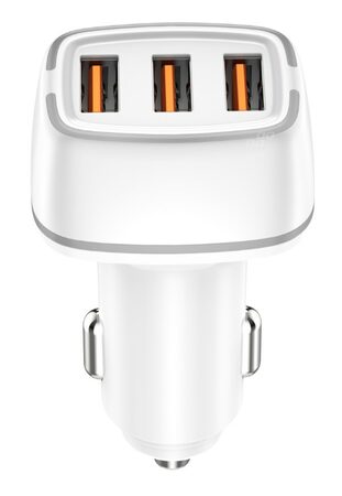 Nabíječka do auta 2x USB-A + USB-C 32W 12/24V