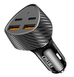 Nabíječka do auta 50W 2xUSB-A + 2xUSB-C