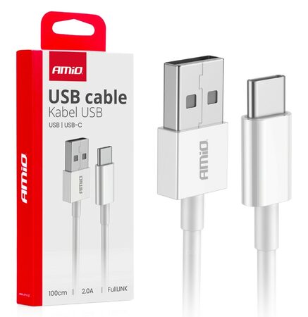 Kabel USB-A -> USB-C 2A 100cm