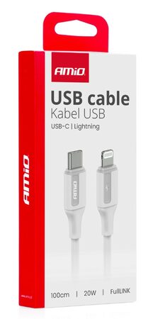 Kabel USB-C -> Lightning 20W 100cm