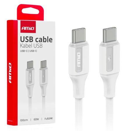 Kabel USB-C -> USB-C 60W 100cm