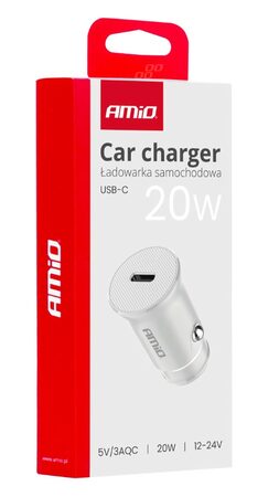 Nabíječka do auta USB-C 20W 12/24V