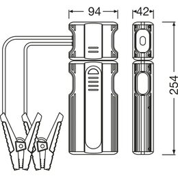 Startovací zdroj OSRAM BATTERY Jumpstart 1000, 12V