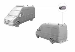 LED světlo nástěnné s couvacím světlem, žluté, 57W, ECE R65