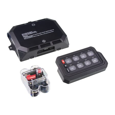 Dálkově ovládaný spínač 12/24V, 8-kanálový, 60A