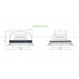 PROFI LED maják 12-24V 36LED, oranžový magnet ECE R65