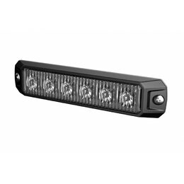 Výstražné LED světlo vnější oranžové, 12-24V 6LED 7W, ECE R65, ECE R10, 130x28 mm