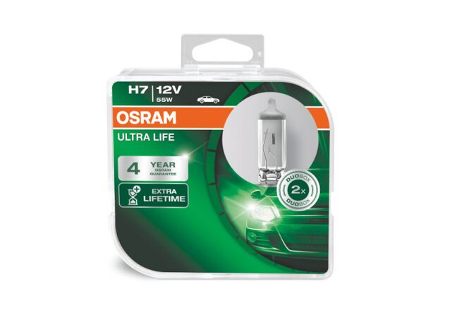 Autožárovky Osram H7 Ultra Life 3x delší životnost - 2ks
