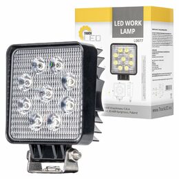 LED pracovní světlo 9xLED(3W) 10-30V, rozptýlené světlo