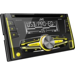 JVC 2DIN autorádio s CD/USB/2xAUX/Multicolor