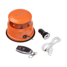 AKU LED maják, oranžový, dálkové ovládání, magnet, ECE