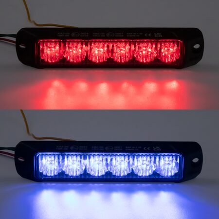 PROFI výstražné LED světlo vnější, červeno-modré, 12-24V, ECE R65