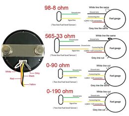 Indikátor stavu paliva 12V