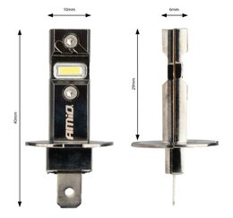 LED autožárovky H3 bílá Canbus, 12V, 60W, 5600 lm - 2 ks