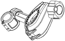 Náhradní držák kola krátký pro 02120