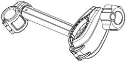 Náhradní držák kola dlouhý pro 02120