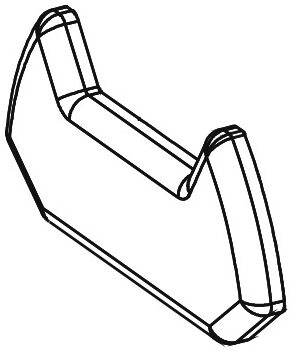 Náhradní zakončení profilu plast pro 02120