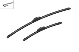 Stěrače PEUGEOT 206+ Hatchback (2L, 2M) r.v. 2009-2013, BOSCH AEROTWIN 2 ks