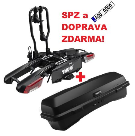 Nosič 2 jízdních kol Thule EasyFold 3 + Box Thule Santu