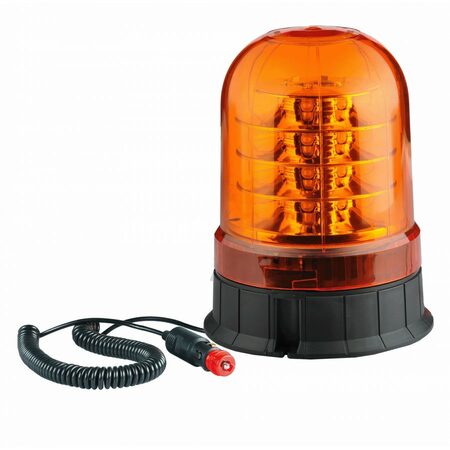 PROFI LED maják oranžový 12-24V 24LED 38W magnet, ECE R65 200x140 mm