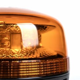 PROFI LED maják oranžový 12-24V 8LED 18W magnet, ECE R65 136x92 mm