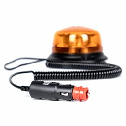 PROFI LED maják oranžový 12-24V 8LED 18W magnet, ECE R65 136x92 mm