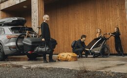 Nosič kol Thule Epos 3 + Thule box Santu SPZ a DOPRAVA ZDARMA