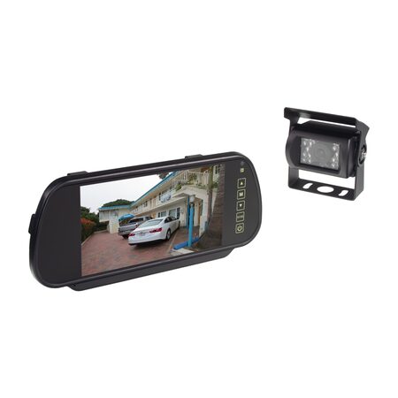 AHD kamerový set monitoru 7" na zrcátko se 2 x 4PIN + kamera + 15m kabel