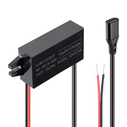 Měnič napětí 12-24/5-12V, 3A USB-C QC3.0 samice