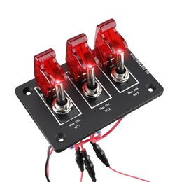 Panel s 3x spínačem 12/24V