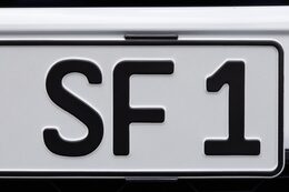 Držák SPZ "Simple Fix" černý 110mm - 2ks