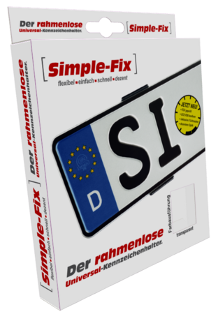 Držák SPZ "Simple Fix" čirý 110mm - 2ks