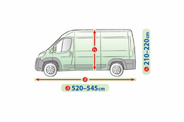 Plachta na auto Mobile Garage, Van L2H2 (520-545 cm), KEGEL