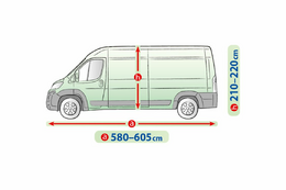 Plachta na auto Mobile Garage, Van L3H2 (580-605 cm), KEGEL