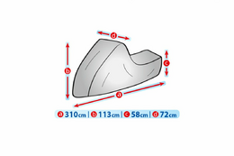 Plachta na sněžný skútr M (310 cm), KEGEL