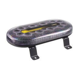 Mini LED rampa, oranžová, 60xLED, 12-24V, 412mm, ECE R65, pevná montáž