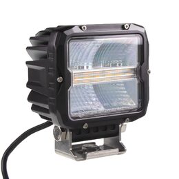 LED světlo obdélníkové bílé/oranžové, 60W, 105x117mm, ECE R65