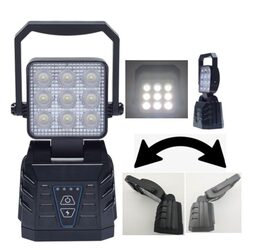 AKU LED světlo s magnetem, 9 x LED