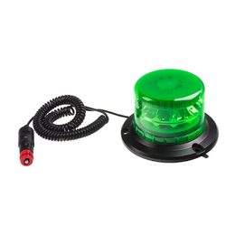 LED maják, 12-24V, 24xLED zelený, magnet