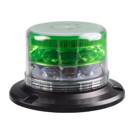 LED maják, 12-24V, 24xLED zelený/oranžový, magnet