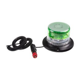 LED maják, 12-24V, 24xLED zelený/oranžový, magnet